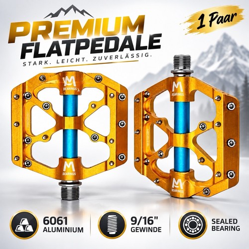 Mtb flatpedale 6061 aluminium - flatpedale,