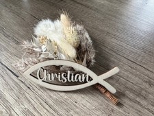 Fisch mit Namen Namenschild