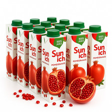 12 x 1L Granatapfelsaft Sunich