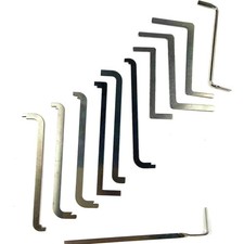 Lockpick Spannschlüssel Set 11 Teile für Schlossöffnungen hochwertige Edelstahl