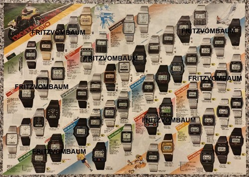 Casio uhren poster - von, 1983