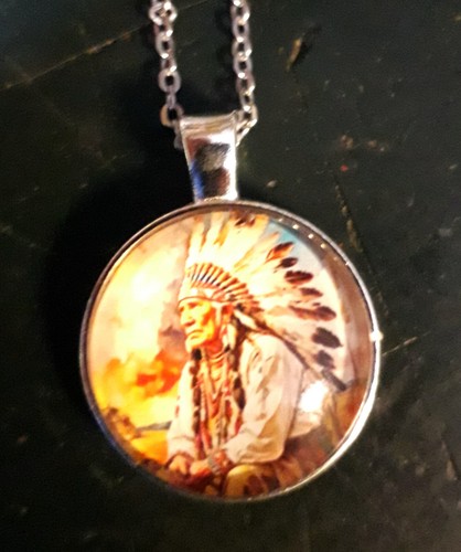 Halskette indianer necklace - halskette,