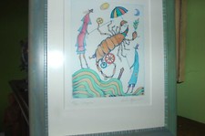 Handcolorierte Radierung