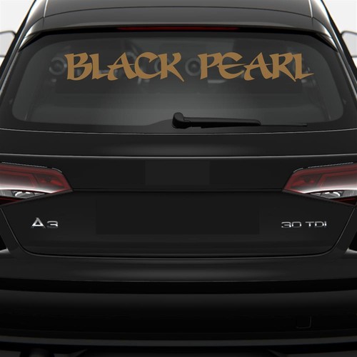 Black pearl autoaufkleber - pearl,