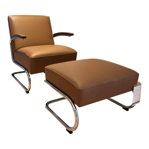 Thonet sessel 411 - 411, leder