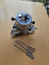 Fondue Edelstahl mit Gabeln