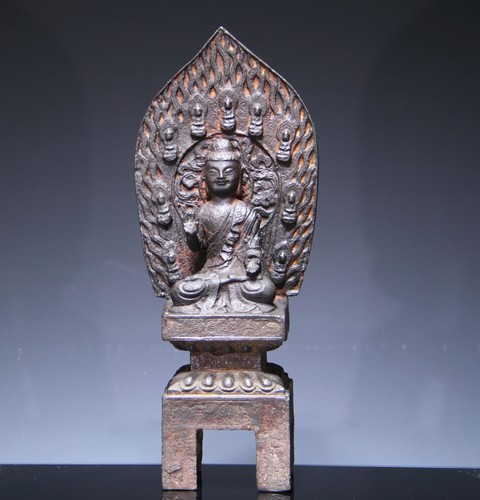Gusseisen buddha skulptur - buddha, mit
