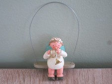 KWO Schwebeengel Engel türkis Margeritenengel Trompete Erzgebirge