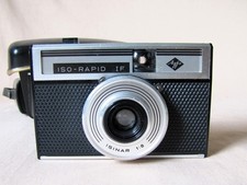 Vintage Fotokamera AGFA  ISO-RAPID IF Kleinbildkamera 135 (24x24) mit Tasche