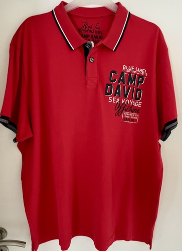 Camp david poloshirt rot - camp,