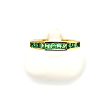 750 Gelbgold Ring Smaragd