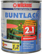 750ml Buntlack 2in1 Grundierung + Lack Schutzlack Acryllack Farbe Seidenmatt 