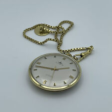 DUGENA TASCHENUHR 50MM RAR HANDAUFZUG VINTAGE SCHÖN RARITÄT GOLD PLATED M086