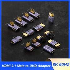 HDMI 2.1 Stecker auf UHD Adapter 90 Grad Konverter 8K 60HZ Mini/Micro/HDMI HDTV