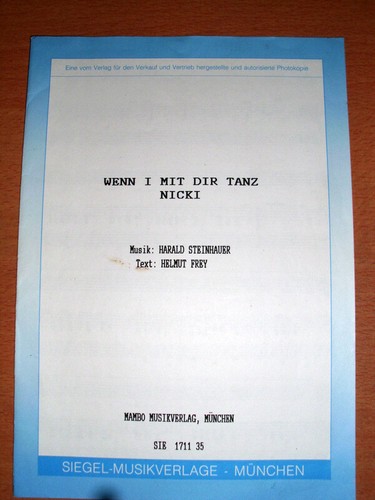Wenn mit dir tanz - wenn, i