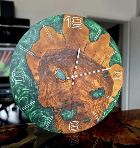 Handgefertigte wanduhr aus - wanduhr,