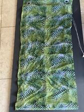 Heine Home Vorhang Gardine Raffrollo 60 130 Grün Blätter Blattmotiv Raffbar