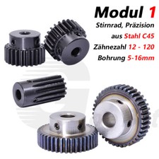 Modul 1 Zahnrad Stirnrad Stahl