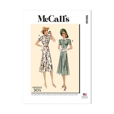 McCalls Schnittmuster M8338 - Kleid - Vintage - Stil der 30er Jahre