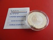* Großbritannien 5 Pounds 1999 Silber PP * Millennium  (Schub109)