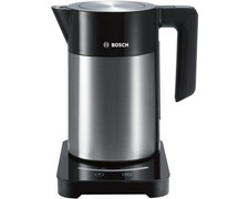 BOSCH TWK7203 Wasserkocher, Edelstahl/Schwarz  Versandkostenfrei