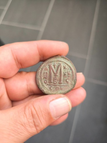Ancient byzantine coin - byzantine,