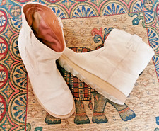 ❤️ Catwalk ECHTLEDER  ❤️ Boots Stiefeletten Gr. 39 hell beige bequem❤️