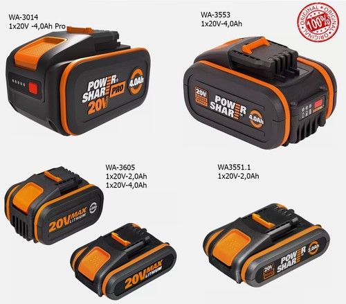 Original worx akku - 20v, –