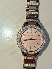 Edle Fossil Damenuhr Edelstahl