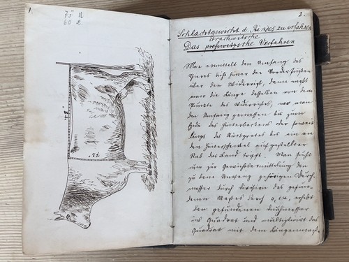 Notizbuch antik 1854