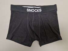 Snocks Boxershorts Herren Gr. M (schwarz) 6er Pack