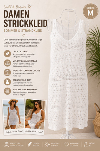 Damen strickkleid sommer - damen,