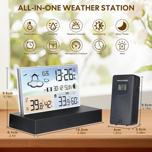 Digitale wecker wetterstation - digitale,