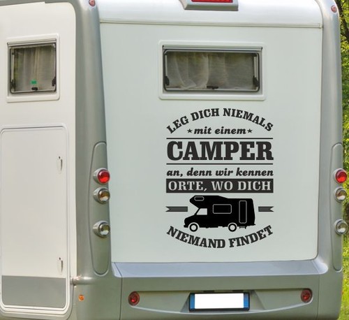 Aufkleber wohnwagen wohnmobil - aufkleber,