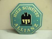 Hier schützt allianz - schÜtzt, orginal