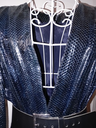 Lederjacke schlange - lederjacke,