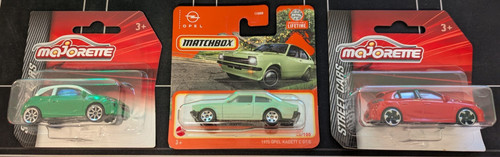 Opel modellautos - 3x,