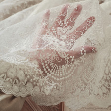 Organza Spitze Netz Bestickt