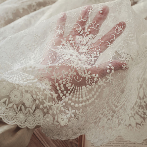 Organza spitze netz bestickt - spitze,