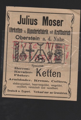Oberstein nahe werbung - oberstein/nahe,,