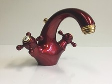 Grohe Sinfonia Waschtischarmatur Rot/Gold, Waschtischbatterie, Rarität, 21650IG0