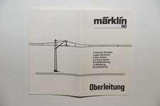 Märklin H0  Original Beschreibung  für den Aufbau von Oberleitungen  weiss  TOP