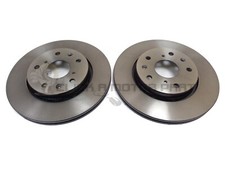 Front 2 Brake Discs Set New