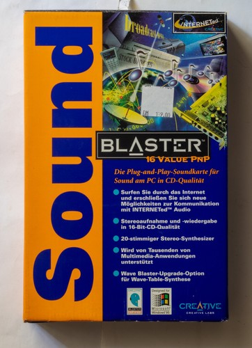 Creative labs sound blaster - blaster, 16