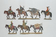 Zinnfiguren, Flachfiguren, Hunnen auf dem Marsch, SB