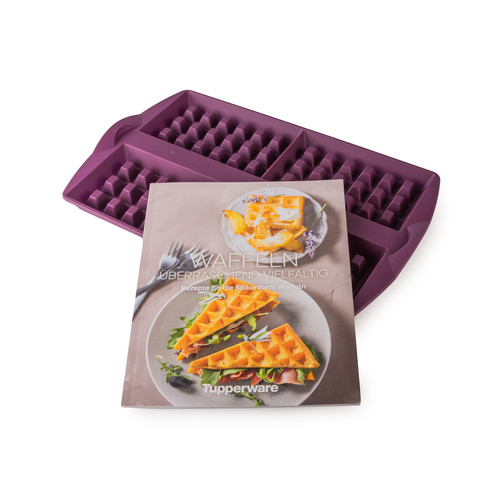 Tupperware waffelform lila - waffelform,