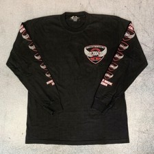 Vintage Daytona Beach Bike Week 2004 Longsleeve Schwarz Größe M Sweater Pullover