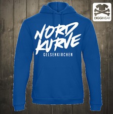 NORDKURVE HOODIE GELSENKIRCHEN KAPUZENPULLOVER FAN FUSSBALL HOODIE XS-5XL