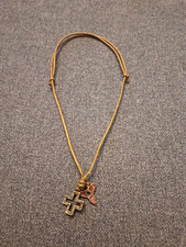 Surferkette mit Anhänger Halskette Damen Herren Braun Meer Beach 