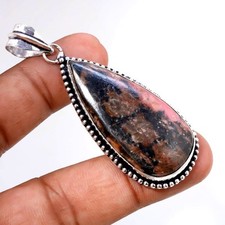 Rhodonit Edelstein Anhänger